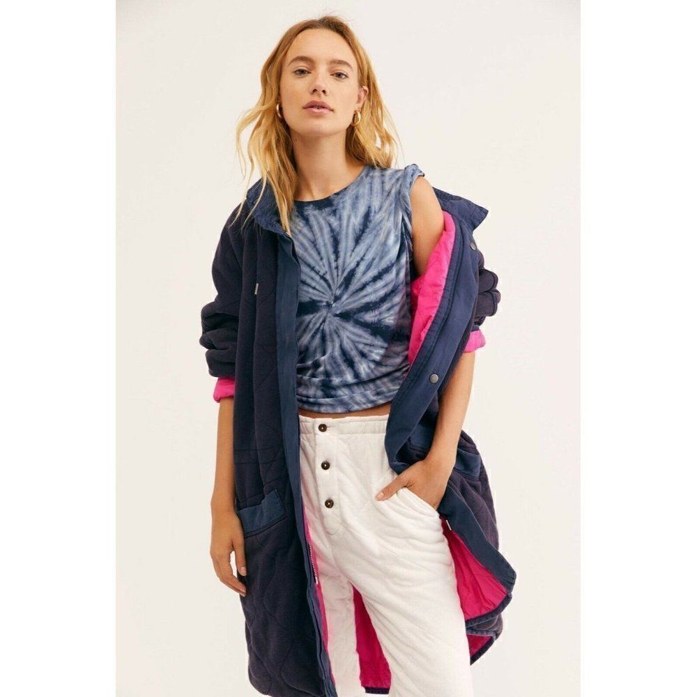 New Free People Sz Spuffed Out Reversible Dolman